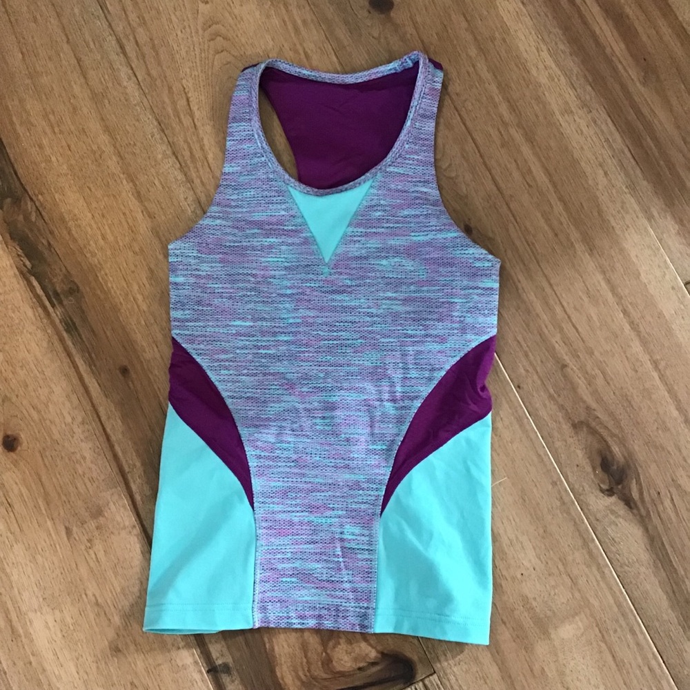 Ivivva by Lululemon workout racer tank girls M